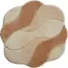 Badematte >CARMEN< in beige, 100% Polyacryl ULTRASOFT - 60x60x2,4cm (LxBxH)