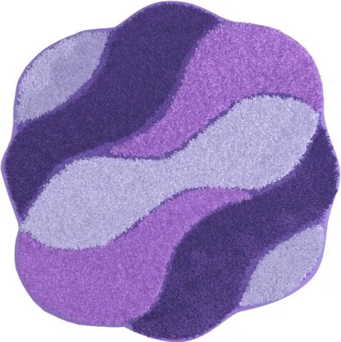 Badematte >CARMEN< in flieder, 100% Polyacryl ULTRASOFT - 60x60x2,4cm (LxBxH)
