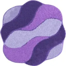 Badematte >CARMEN< in flieder, 100% Polyacryl...