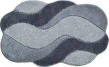 Badematte >CARMEN< in grau, 100% Polyacryl...