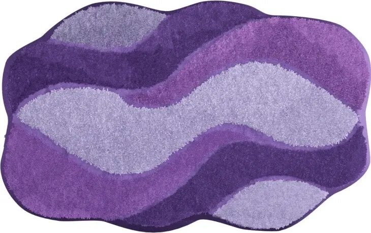 Badematte >CARMEN< in flieder, 100% Polyacryl ULTRASOFT - 120x70x2,4cm (LxBxH)