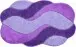 Badematte >CARMEN< in flieder, 100% Polyacryl ULTRASOFT - 140x80x2,4cm (LxBxH)
