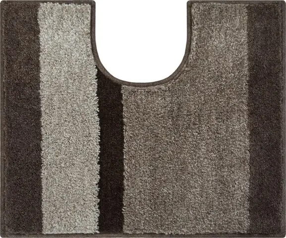 Badematte >ROOM< in taupe, 100% Polyacryl SUPERSOFT - 60x50x2,4cm (LxBxH)