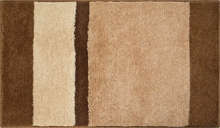 Badematte >ROOM< in beige, 100% Polyacryl SUPERSOFT - 120x70x2,4cm (LxBxH)