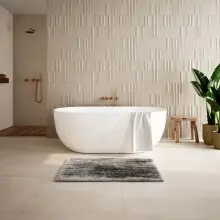 Badematte >ELYSIA< in anthrazit, 100% Polyester...