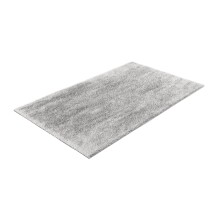 Badematte >ELYSIA< in silber, 100% Polyester MAGICSOFT - 100x60x2,5cm (LxBxH)