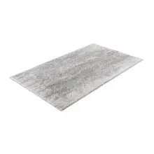 Badematte >ELYSIA< in silber, 100% Polyester MAGICSOFT - 120x70x2,5cm (LxBxH)