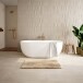 Badematte >ELYSIA< in beige, 100% Polyester MAGICSOFT - 120x70x2,5cm (LxBxH)