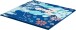Teppich >FAIRY< in blau, 100% Polyacryl SUPERSOFT - 100x100x1,7cm (LxBxH)