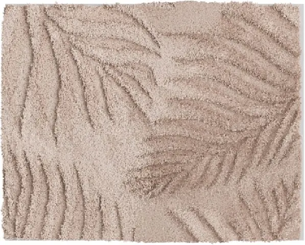 Badematte >FERYA< in beige, 100% Polyester MAGICSOFT - 60x50x1,8cm (LxBxH)