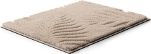 Badematte >FERYA< in beige, 100% Polyester MAGICSOFT - 60x50x1,8cm (LxBxH)