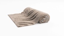 Badematte >FERYA< in beige, 100% Polyester MAGICSOFT - 60x50x1,8cm (LxBxH)
