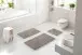 Badematte >FERYA< in beige, 100% Polyester MAGICSOFT - 60x50x1,8cm (LxBxH)