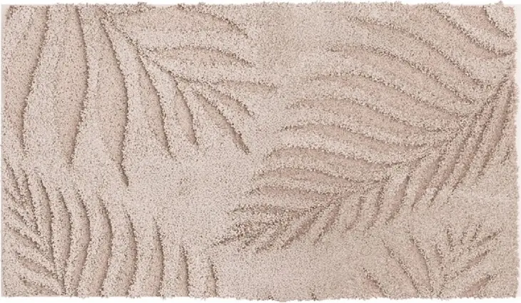 Badematte >FERYA< in beige, 100% Polyester MAGICSOFT - 100x60x1,8cm (LxBxH)