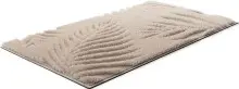 Badematte >FERYA< in beige, 100% Polyester MAGICSOFT - 100x60x1,8cm (LxBxH)