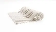Badematte >FERYA< in natur, 100% Polyester MAGICSOFT - 120x70x1,8cm (LxBxH)