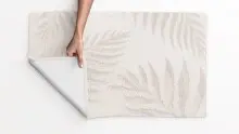 Badematte >FERYA< in natur, 100% Polyester MAGICSOFT - 120x70x1,8cm (LxBxH)