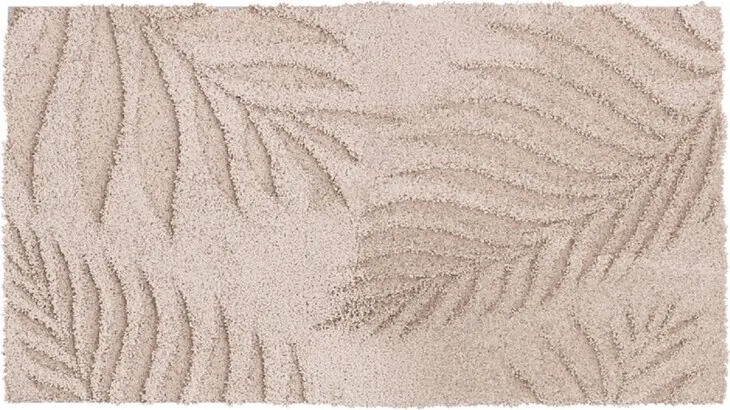 Badematte >FERYA< in beige, 100% Polyester MAGICSOFT - 120x70x1,8cm (LxBxH)