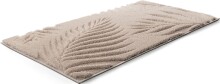Badematte >FERYA< in beige, 100% Polyester MAGICSOFT - 120x70x1,8cm (LxBxH)