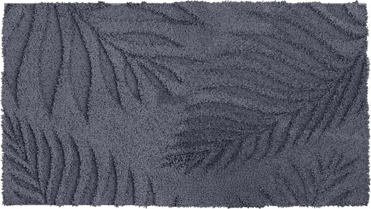 Badematte >FERYA< in anthrazit, 100% Polyester MAGICSOFT - 120x70x1,8cm (LxBxH)