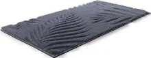 Badematte >FERYA< in anthrazit, 100% Polyester MAGICSOFT - 120x70x1,8cm (LxBxH)