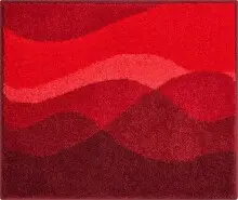 Badematte >HILLS< in rubin, 100% Polyacryl...