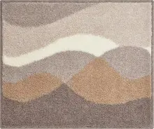 Badematte >HILLS< in taupe, 100% Polyacryl...