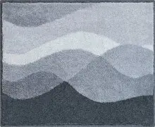 Badematte >HILLS< in anthrazit, 100% Polyacryl...