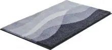 Badematte >HILLS< in anthrazit, 100% Polyacryl SUPERSOFT - 100x60x2cm (LxBxH)