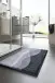 Badematte >HILLS< in anthrazit, 100% Polyacryl SUPERSOFT - 100x60x2cm (LxBxH)