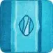 Badematte >JEWEL< in türkis, 100% Polyacryl ULTRASOFT - 60x60x2,4cm (LxBxH)