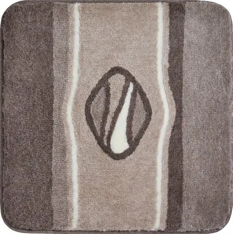 Badematte >JEWEL< in taupe, 100% Polyacryl ULTRASOFT - 60x60x2,4cm (LxBxH)