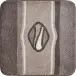 Badematte >JEWEL< in taupe, 100% Polyacryl ULTRASOFT - 60x60x2,4cm (LxBxH)