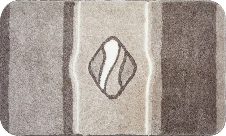 Badematte >JEWEL< in taupe, 100% Polyacryl ULTRASOFT - 120x70x2,4cm (LxBxH)