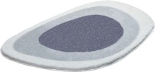 Badematte >LAKE< in silbergrau, 100% Polyacryl EXTRASOFT - 75x50x2,4cm (LxBxH)