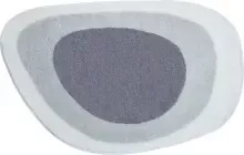 Badematte >LAKE< in silbergrau, 100% Polyacryl...