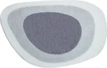 Badematte >LAKE< in silbergrau, 100% Polyacryl...
