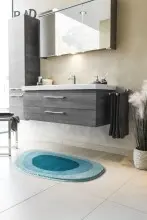 Badematte >LAKE< in türkis, 100% Polyacryl...