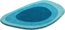 Badematte >LAKE< in türkis, 100% Polyacryl EXTRASOFT - 90x60x2,4cm (LxBxH)