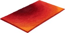 Badematte >SUNSHINE< in orange, 100% Polyacryl SUPERSOFT - 100x60x2,4cm (LxBxH)