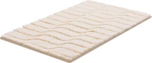 Badematte >VOGUE< in natur, 100% Baumwolle - 100x60x2,4cm (LxBxH)