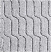 Badematte >VOGUE< in grau, 100% Baumwolle -...