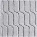 Badematte >VOGUE< in grau, 100% Baumwolle - 60x60x2,4cm (LxBxH)