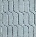 Badematte >VOGUE< in salbei, 100% Baumwolle - 60x60x2,4cm (LxBxH)