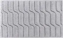 Badematte >VOGUE< in grau, 100% Baumwolle -...