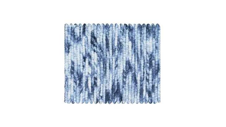 Badematte >LEONIE< in denim blue - 60x50x1,5 (LxBxH)