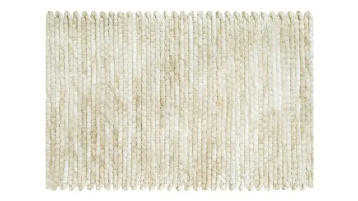 Badematte >LEONIE< in beige - 90x60x1,5 (LxBxH)