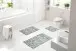 Badematte >LEONIE< in anthrazit - 115x65x1,5 (LxBxH)