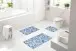 Badematte >LEONIE< in denim blue - 115x65x1,5 (LxBxH)