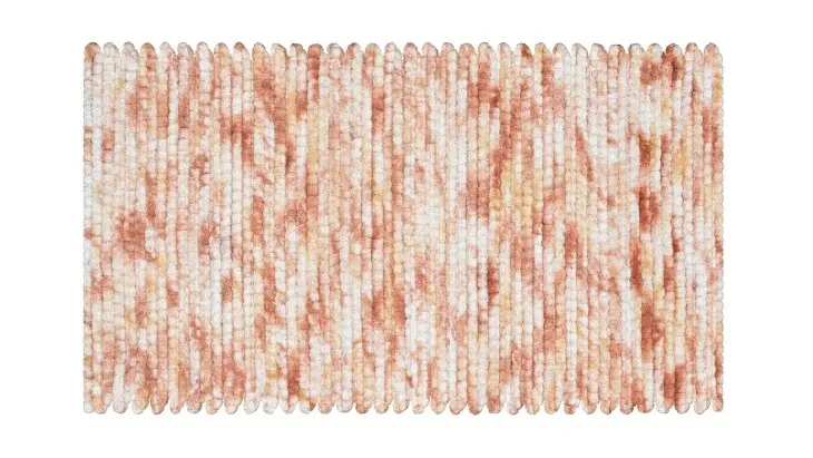 Badematte >LEONIE< in terracotta - 115x65x1,5 (LxBxH)